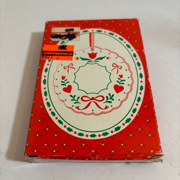🛍️3/$30 Vintage NIB Russ‎ ceramic Christmas holiday tree wreath ornament - Picture 2 of 11